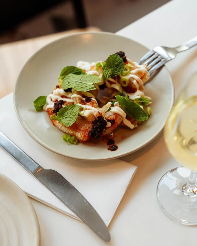 Tempura pumpkin, sesame yoghurt, salsa macha—you already know it’s a hit.