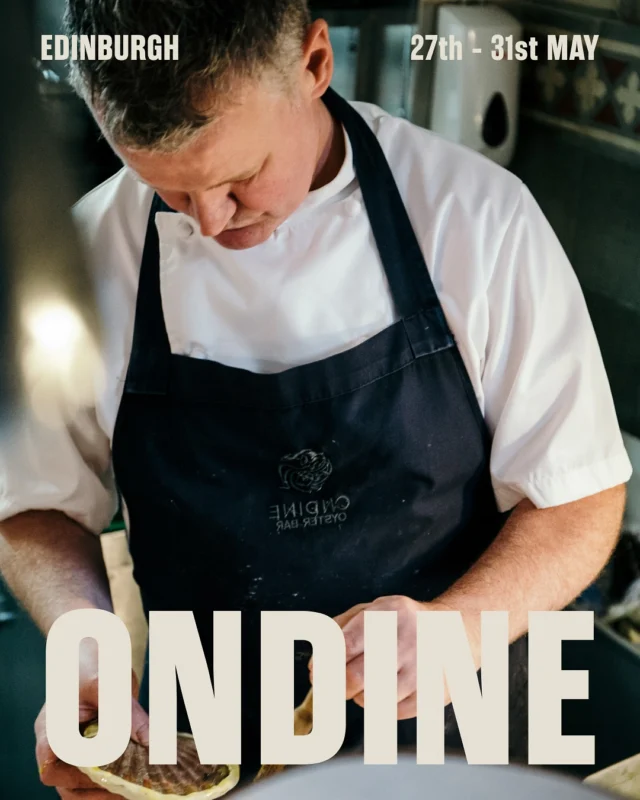 Roy Brett returns to Carousel a full nine years after his sold-out seafood tour de force in 2016.
Combining a deep respect for tradition with an enduring spirit of innovation, the award-winning doyen of the Edinburgh culinary scene is currently gearing up for a move to a bigger site in the city centre. A new location for an enduring formula: world class Scottish seafood, elevated with worldwide influences that pay homage to the first spice boats docked in the port of Leith.
Take @ondine_edinburgh’s classic Fish Soup, enhanced with North African flavours of pungent saffron and oranges and a harissa based rouille, or Roy’s crab risotto, which marries local Dunbar crab with Spanish saffron and tarragon. The results are out of this world.
Honouring Roy’s unwavering passion for Scottish seafood, and the community of fishermen around it, we’ll be working with the very best of the day-boat catch from north of the border, swapping dishes in and out depending on what’s freshest, alongside an all-star selection of Ondine classics, executed with Roy’s heavy-hitting flavours and unmistakable finishing touch. Roy Brett returns to Carousel a full nine years after his sold-out seafood tour de force in 2016.
Combining a deep respect for tradition with an enduring spirit of innovation, the award-winning doyen of the Edinburgh culinary scene is currently gearing up for a move to a bigger site in the city centre. A new location for an enduring formula: world class Scottish seafood, elevated with worldwide influences that pay homage to the first spice boats docked in the port of Leith.
Take @ondine_edinburgh’s classic Fish Soup, enhanced with North African flavours of pungent saffron and oranges and a harissa based rouille, or Roy’s crab risotto, which marries local Dunbar crab with Spanish saffron and tarragon. The results are out of this world.
Honouring Roy’s unwavering passion for Scottish seafood, and the community of fishermen around it, we’ll be working with the very best of the day-boat catch from north of the border, swapping dishes in and out depending on what’s freshest, alongside an all-star selection of Ondine classics, executed with Roy’s heavy-hitting flavours and unmistakable finishing touch.