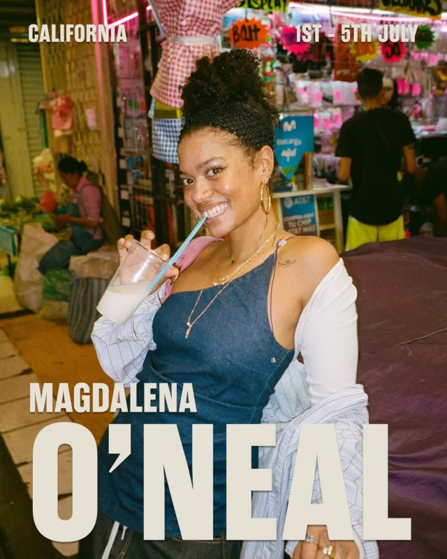 Magdalena O’Neal joins us for a week of big-hearted, big-flavoured cooking. The chef, writer, globe-trotting pop-up host and Dazed100 Changemaker USA centres her work around the idea that food is a bridge – to culture, to memory and most of all, to community.
With a cooking style steeped in Black American traditions, we’re celebrating the Fourth of July with a menu packed full of Southern flavours showcasing how Black American cuisine laid the foundation for American flavours. Whether she’s behind the stove or behind the page the theme remains the same: food as a way of gathering, remembering and belonging.
A menu with a story to tell; ‘Sticky short ribs, date and tamarind BBQ sauce, sweet peppers’ or ‘Pickled shrimp, tomato jam, cherry tomatoes and horseradish’. It’s Southern soul with a global passport. Magdalena cooks to connect — to people, to place, to something deeper. One plate at a time. Magdalena O’Neal joins us for a week of big-hearted, big-flavoured cooking. The chef, writer, globe-trotting pop-up host and Dazed100 Changemaker USA centres her work around the idea that food is a bridge – to culture, to memory and most of all, to community.
With a cooking style steeped in Black American traditions, we’re celebrating the Fourth of July with a menu packed full of Southern flavours showcasing how Black American cuisine laid the foundation for American flavours. Whether she’s behind the stove or behind the page the theme remains the same: food as a way of gathering, remembering and belonging.
A menu with a story to tell; ‘Sticky short ribs, date and tamarind BBQ sauce, sweet peppers’ or ‘Pickled shrimp, tomato jam, cherry tomatoes and horseradish’. It’s Southern soul with a global passport. Magdalena cooks to connect — to people, to place, to something deeper. One plate at a time.