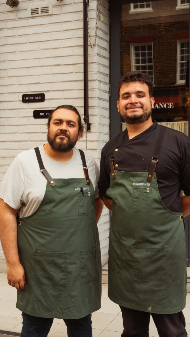 Jumping on the carousel this week is Colombian-Argentine duo, Genaro Celia y Agustín Mikielievich.
Their white-hot Chamberí market tapas joint, Insurgente (@insurgente.cocina), has been making waves in Madrid democratising the flavours and techniques of Latin American and Mediterranean fine dining without the price or pretence.
Dishes are served fast, fresh, and frenetic with everything meant to be shared — with friends, with strangers, with sticky fingers and wide eyes. The duo have turned the market stall into one of Madrid’s most exciting culinary experiences so you’d be mad to miss it.
For their week with us we’re doing things a little differently, running staggered sittings to bring you a slice of that Chamberí convenience. There’s still a few spots available so hit that link in our bio and lean into the noise. Jumping on the carousel this week is Colombian-Argentine duo, Genaro Celia y Agustín Mikielievich.
Their white-hot Chamberí market tapas joint, Insurgente (@insurgente.cocina), has been making waves in Madrid democratising the flavours and techniques of Latin American and Mediterranean fine dining without the price or pretence.
Dishes are served fast, fresh, and frenetic with everything meant to be shared — with friends, with strangers, with sticky fingers and wide eyes. The duo have turned the market stall into one of Madrid’s most exciting culinary experiences so you’d be mad to miss it.
For their week with us we’re doing things a little differently, running staggered sittings to bring you a slice of that Chamberí convenience. There’s still a few spots available so hit that link in our bio and lean into the noise.