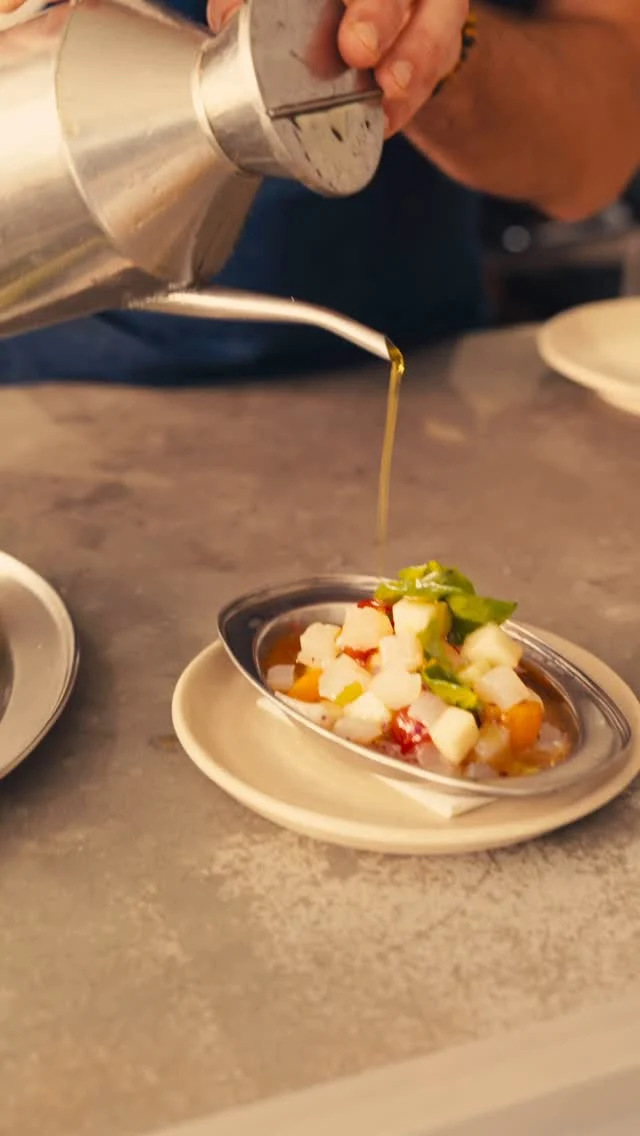 We think it’s safe to say that Summer has well and truly arrived and with the sunshine comes a few fresh arrivals on the Wine Bar menu designed for warmer days and balmier evenings.
Take our sea bream* ceviche, it’s exactly what you want when the temperature’s heading north. Fresh, zingy and delicious. You’ll find it on both our à la carte and 𝗟𝗲𝘁 𝗨𝘀 𝗖𝗵𝗼𝗼𝘀𝗲 menus — best enjoyed out on the Charlotte Street terrace, chilled glass in hand.
*As ever, our menus move with the seasons so dishes may change.
𝗟𝗲𝘁 𝗨𝘀 𝗖𝗵𝗼𝗼𝘀𝗲 | Tues–Sat | 5:30–9:30pm | £49.5pp We think it’s safe to say that Summer has well and truly arrived and with the sunshine comes a few fresh arrivals on the Wine Bar menu designed for warmer days and balmier evenings.
Take our sea bream* ceviche, it’s exactly what you want when the temperature’s heading north. Fresh, zingy and delicious. You’ll find it on both our à la carte and 𝗟𝗲𝘁 𝗨𝘀 𝗖𝗵𝗼𝗼𝘀𝗲 menus — best enjoyed out on the Charlotte Street terrace, chilled glass in hand.
*As ever, our menus move with the seasons so dishes may change.
𝗟𝗲𝘁 𝗨𝘀 𝗖𝗵𝗼𝗼𝘀𝗲 | Tues–Sat | 5:30–9:30pm | £49.5pp