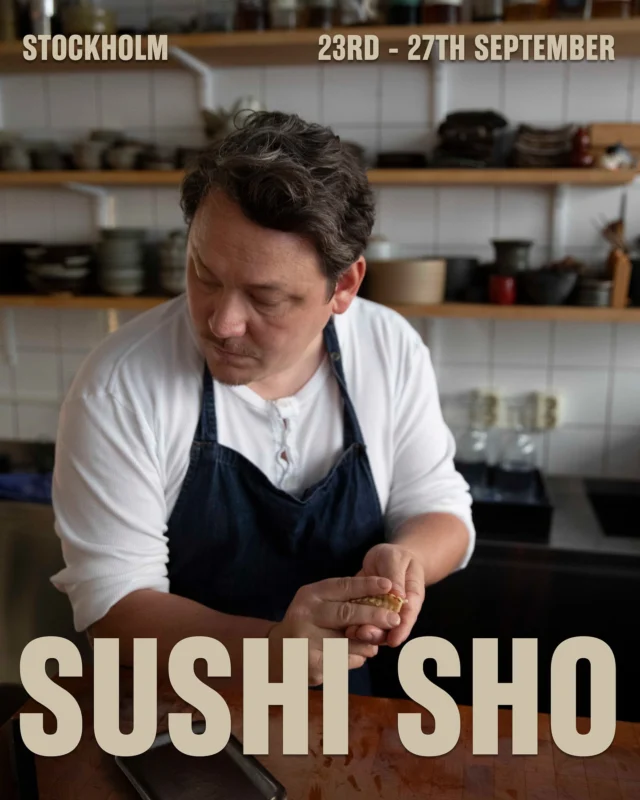 Our great friend Carl Ishizaki returns with his team of sushi Jedis from Stockholm’s Michelin-starred Sushi Sho.
The twelve-seat, blink-and-you’ll-miss-it, Edomae-inspired counter remains at the apex of the Swedish capital’s thriving Japanese food scene, with a genuinely sensational daily-changing omakase menu that’s all about precision, purity and a proper sense of fun.
For Carl’s latest spin on the Carousel, we’re doing things a little differently this time. With two sittings for fewer guests, we’re going to replicate the Sushi Sho experience like never before, giving guests a front-row seat to some of the sharpest cooking – and one of the best 80s playlists – in the game.
With otsumami and nigirisushi like ‘Soy-cured egg yolk, tuna sashimi, puffed rice, okra and spring onion’ on the menu, paired with some rather fantastic sakes, this promises to be our most exciting collaboration yet.
Dozo!
𝘗𝘭𝘦𝘢𝘴𝘦 𝘯𝘰𝘵𝘦 𝘸𝘦 𝘸𝘪𝘭𝘭 𝘣𝘦 𝘥𝘰𝘪𝘯𝘨 𝘰𝘮𝘢𝘬𝘢𝘴𝘦 𝘤𝘰𝘶𝘯𝘵𝘦𝘳 𝘴𝘦𝘢𝘵𝘪𝘯𝘨 𝘧𝘰𝘳 𝘣𝘰𝘵𝘩 𝘴𝘪𝘵𝘵𝘪𝘯𝘨𝘴 (𝘮𝘢𝘹 2 𝘱𝘦𝘰𝘱𝘭𝘦 𝘱𝘦𝘳 𝘣𝘰𝘰𝘬𝘪𝘯𝘨 – 𝘱𝘭𝘦𝘢𝘴𝘦 𝘦𝘯𝘲𝘶𝘪𝘳𝘦 𝘧𝘰𝘳 𝘭𝘢𝘳𝘨𝘦𝘳 𝘨𝘳𝘰𝘶𝘱𝘴) 𝘢𝘯𝘥 𝘥𝘶𝘦 𝘵𝘰 𝘵𝘩𝘦 𝘯𝘢𝘵𝘶𝘳𝘦 𝘰𝘧 𝘵𝘩𝘦 𝘮𝘦𝘯𝘶 𝘸𝘦 𝘤𝘢𝘯𝘯𝘰𝘵 𝘤𝘢𝘵𝘦𝘳 𝘧𝘰𝘳 𝘷𝘦𝘨𝘦𝘵𝘢𝘳𝘪𝘢𝘯𝘴 𝘰𝘳 𝘨𝘭𝘶𝘵𝘦𝘯 𝘪𝘯𝘵𝘰𝘭𝘦𝘳𝘢𝘯𝘤𝘦𝘴. Our great friend Carl Ishizaki returns with his team of sushi Jedis from Stockholm’s Michelin-starred Sushi Sho.
The twelve-seat, blink-and-you’ll-miss-it, Edomae-inspired counter remains at the apex of the Swedish capital’s thriving Japanese food scene, with a genuinely sensational daily-changing omakase menu that’s all about precision, purity and a proper sense of fun.
For Carl’s latest spin on the Carousel, we’re doing things a little differently this time. With two sittings for fewer guests, we’re going to replicate the Sushi Sho experience like never before, giving guests a front-row seat to some of the sharpest cooking – and one of the best 80s playlists – in the game.
With otsumami and nigirisushi like ‘Soy-cured egg yolk, tuna sashimi, puffed rice, okra and spring onion’ on the menu, paired with some rather fantastic sakes, this promises to be our most exciting collaboration yet.
Dozo!
𝘗𝘭𝘦𝘢𝘴𝘦 𝘯𝘰𝘵𝘦 𝘸𝘦 𝘸𝘪𝘭𝘭 𝘣𝘦 𝘥𝘰𝘪𝘯𝘨 𝘰𝘮𝘢𝘬𝘢𝘴𝘦 𝘤𝘰𝘶𝘯𝘵𝘦𝘳 𝘴𝘦𝘢𝘵𝘪𝘯𝘨 𝘧𝘰𝘳 𝘣𝘰𝘵𝘩 𝘴𝘪𝘵𝘵𝘪𝘯𝘨𝘴 (𝘮𝘢𝘹 2 𝘱𝘦𝘰𝘱𝘭𝘦 𝘱𝘦𝘳 𝘣𝘰𝘰𝘬𝘪𝘯𝘨 – 𝘱𝘭𝘦𝘢𝘴𝘦 𝘦𝘯𝘲𝘶𝘪𝘳𝘦 𝘧𝘰𝘳 𝘭𝘢𝘳𝘨𝘦𝘳 𝘨𝘳𝘰𝘶𝘱𝘴) 𝘢𝘯𝘥 𝘥𝘶𝘦 𝘵𝘰 𝘵𝘩𝘦 𝘯𝘢𝘵𝘶𝘳𝘦 𝘰𝘧 𝘵𝘩𝘦 𝘮𝘦𝘯𝘶 𝘸𝘦 𝘤𝘢𝘯𝘯𝘰𝘵 𝘤𝘢𝘵𝘦𝘳 𝘧𝘰𝘳 𝘷𝘦𝘨𝘦𝘵𝘢𝘳𝘪𝘢𝘯𝘴 𝘰𝘳 𝘨𝘭𝘶𝘵𝘦𝘯 𝘪𝘯𝘵𝘰𝘭𝘦𝘳𝘢𝘯𝘤𝘦𝘴.