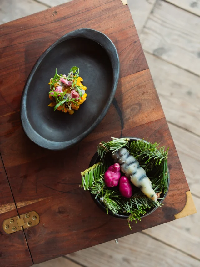 Next week we hand over the reins of the Guest Chef pass to Miller Prada — a rare talent with a career already steeped in some of London’s most celebrated kitchens.

The Ledbury***, Pollen Street Social*, and six years with Endo Kazutoshi at Endo at the Rotunda* laid the groundwork. But it was at Mayfair’s Humo*, where his fire-led, Japanese-inspired cooking earned him a Michelin star, and where Miller’s name truly took flight.

Now stepping out on his own, with new projects ahead, his week with us signals the start of an exciting new chapter. Make sure you catch him while you can.