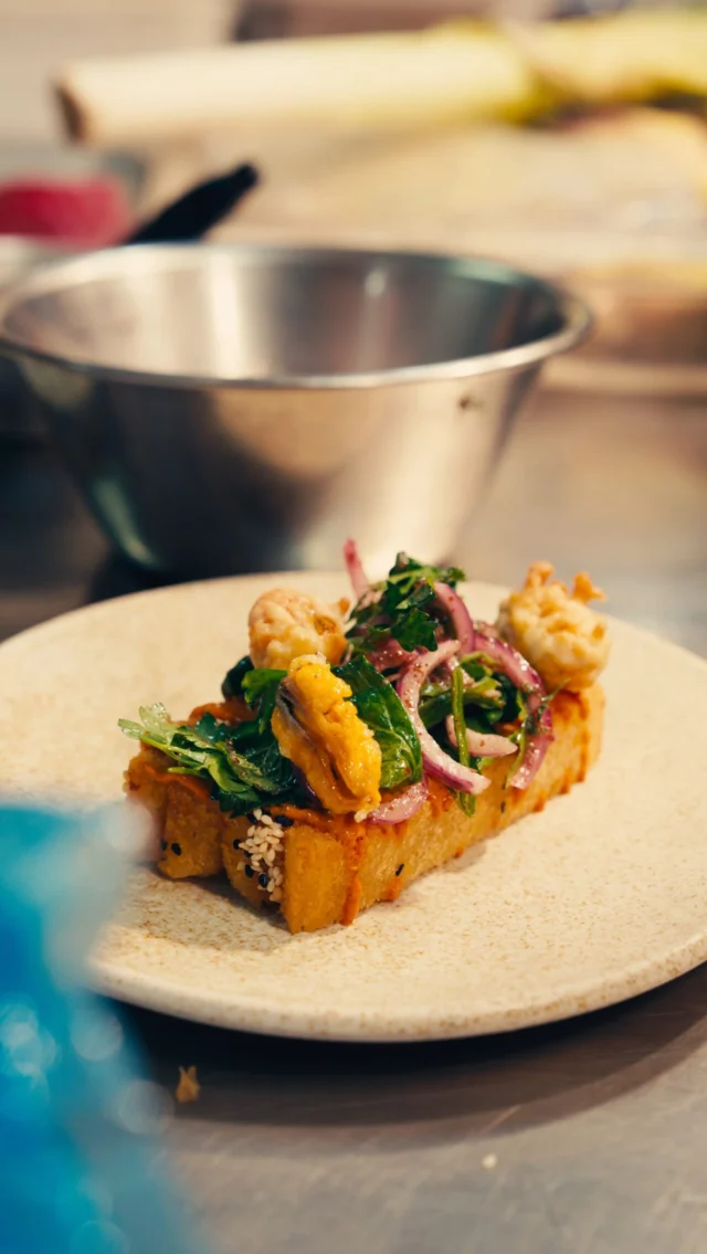 This week we have the pleasure of welcoming back Gal Ben-Moshe into the Guest Chef kitchen — a familiar face with a new story to tell. 

Fresh from opening Parzival in Prague, Gal returns to Charlotte Street with a renewed sense of purpose. After six Michelin starred years at 𝘱𝘳𝘪𝘴𝘮 in Berlin, he’s handed it back in favour of a new challenge. Parzival marks a shift — a move towards intuition over precision, curiosity over control.

For his week with us, Gal is leaning into that sense of freedom. The fine-dining finesse is still there, but it’s lighter on its feet. It’s more expressive, more instinctive, more him. The menu captures that feeling: two worlds meeting head-on, ideas bouncing, flavours in full flight.

To start, we’re running through two dishes that set the tone for the menu ‘Mussels Tempura, Chicken Toast, Sesame, Herbs Salad, Red Pepper and Walnut Cream’ and ‘Tuna, Black Radish, Fermented Apricot Dashi, Orange Blossom Water’. It’s Gal at full tilt — relaxed, confident and completely in his element.

There’s still time to pull up a chair, hit the link in our bio.

Stay tuned for 𝗣𝗮𝗿𝘁 𝗧𝘄𝗼 coming tomorrow.