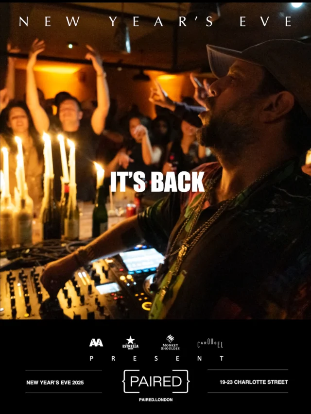 {PAIRED} returns on New Year’s Eve with another world-class Chef x DJ pairing.

The line-up drops this Friday, but if you want first dibs, hit the link in our bio to join the pre-sale. You’ll get the news, and access to tickets, 24 hours before everyone else.

Trust us, you’ll want to be there for this one.