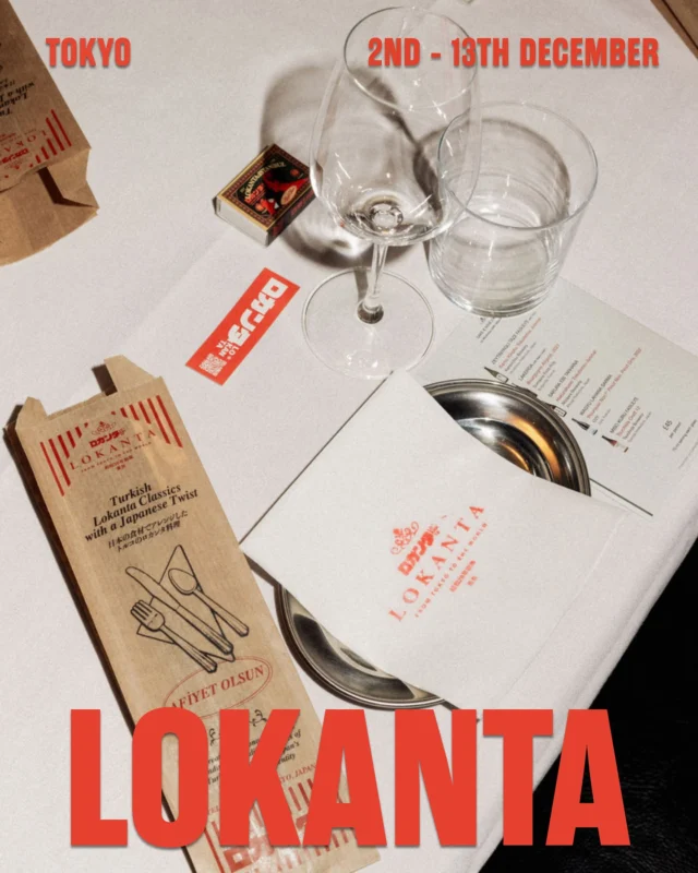 Forged in the furnace of Istanbul’s thriving creative community, Lokanta sits at the thrilling intersection of generous, centuries-old Anatolian fire-cooking and the quiet discipline of Japanese technique; a union as unexpected as it is beautiful.

Western chefs playing fast and loose with artisanal Japanese ingredients is nothing new in 2025, but in Lokanta, Dreya Esdevlet has created something celebratory that’s compellingly and unmistakably Turkish, and all the more exciting for it. Think ‘Shrimp Tarhana Soup, Smoked Chilli Pickles’; feather-light ‘Fried Mussel Dolma, Tarama’ (hell yes); and the clever-delicious Braised Lamb Shank, BBQ Teriyaki Glaze, Toasted Zahter Bread, Raw Shiso’.

Colouring inside the lines of the timeless, home-style 𝘭𝘰𝘬𝘢𝘯𝘵𝘢 experience, Dreya’s thoughtful, design-led approach makes for a hyper-original experience that’s been turning heads across the globe, from a string of Tokyo pop-ups, where the idea for Lokanta first took shape, to London, where he joined forces last year with Sertaç Dirik for a memorable sell-out Sunday lunch.

Joining us for two December weeks, expect a super fun menu with plenty of smoke and sizzle that’s made for sharing, It’s the kind of food you’ll be thinking about for a long, long time.