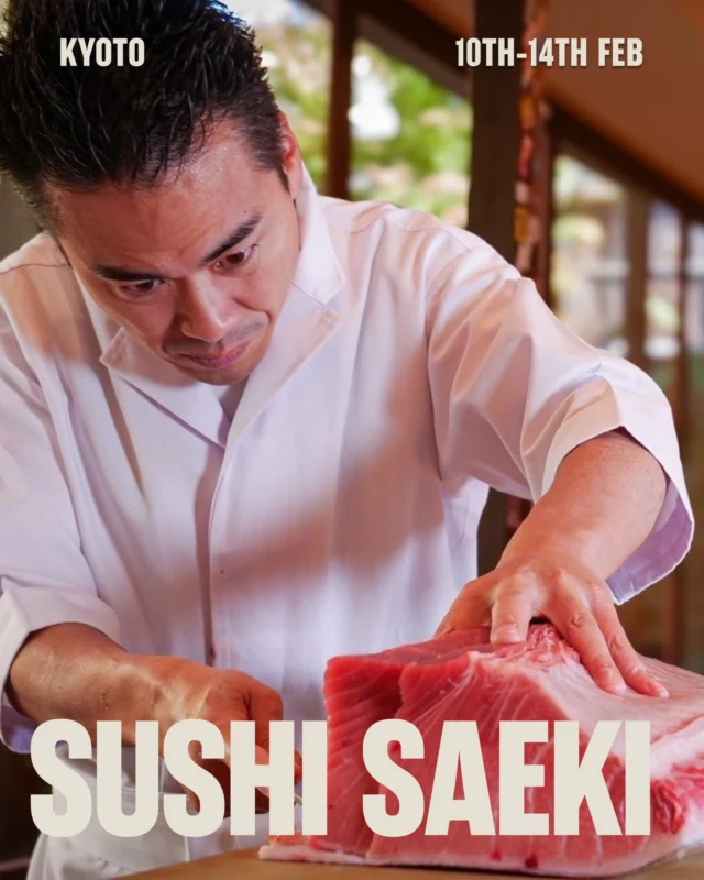 Sushi master Takashi Taniguchi returns to Charlotte Street, showcasing more of the immaculate flavours that have made his acclaimed Kyoto omakase experience one of the city&rsquo;s toughest reservations.

After 2024&rsquo;s packed-to-the-rafters nigiri fest, we&rsquo;re changing the tempo for this one to bring you something extra special. Itamae Takashi will be taking over No. 23 for the week, recreating the intimate counter-seating experience of Sushi Saeki over two, fourteen-person evening sittings.

Bold yet refined, Takashi has made his name in Kyoto bringing contemporary flair to traditional Edomae techniques. Guests begin the experience with five appetisers, featuring dishes like his signature &lsquo;Grilled King Crab, Caviar, Cream&rsquo;; &lsquo;Sardine, Sweet Pepper & Kelp&rsquo;; and &lsquo;Chūtoro, Sweet Vinegar, Vegetables&rsquo;. These are followed by the main event; ten immaculately prepared nigiri, featuring heirloom Shiga Prefecture sushi rice. These include torotaku, a rolled sushi delicacy combining buttery fatty tuna with the refreshing crunch of takuan pickled daikon radish, and kombujime, scallop that has been cured between sheets of kombu, imparting the umami-rich flavour of the kelp.

Takashi-sama is with us all week, right through to Valentine&rsquo;s Day, with lunch services from Wednesday to Saturday. Spaces are limited.