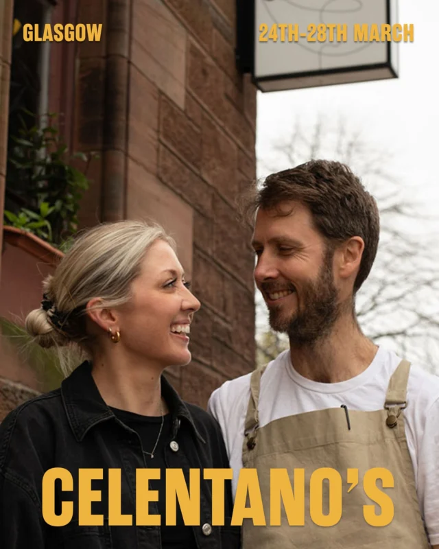 Enter Celentano&rsquo;s, the Italian inspired, Michelin Bib Gourmanded restaurant from husband and wife duo Dean and Anna Parker.

Dean has clocked up decades in London kitchens (most notably as the exec chef at Robin Gill&rsquo;s Darby&rsquo;s) before the couple decided on a move north of the border, bringing their own slice of the Amalfi Coast to Glasgow. Celentano&rsquo;s is currently between homes, with a new chapter at the Arthouse landing this spring, which makes their stint with us the perfect moment to road-test, tweak and turn a few new ideas over the flame.

At its heart, this is regional Italian cooking. But look closer and you&rsquo;ll find nose-to-tail thinking, a serious commitment to sustainability, and a cellar stacked with ferments and cures quietly doing their thing. The result? The sort of &ldquo;exquisite pasta&rdquo; that had Grace Dent swooning, alongside generous, deeply comforting plates that are built for sharing.

It&rsquo;s good-for-the-soul food, made with intent. Pull up a chair.