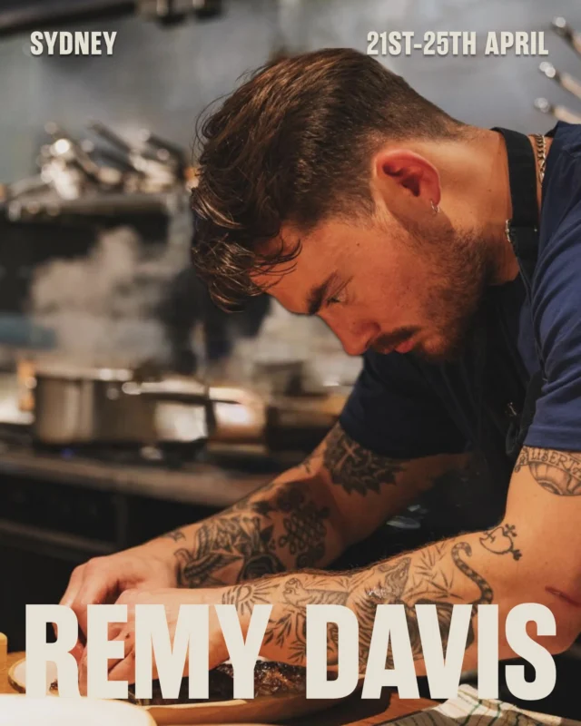 Australian Remy Davis joins us from Sydney where his intuitive wood-fired flair made &ldquo;fire-hot&rdquo; Mediterranean favourite Bessie&rsquo;s an instant hit.

Remy relocated from the Basque Country to take the gig. There he learnt fire cooking from the best, tending the grill at Elkano (#24 in the World&rsquo;s 50 Best) under the watchful eye of legendary asador, Aitor Arregui, whose mastery of glowing embers has inspired a generation of young chefs and put a bounty on the heads of turbot oceanwide.

Prior to that Remy cut his teeth in London (Sabor, Kol), but Remy is happiest in the company of smouldering coals, a big old fish and a fistful of Maldon salt. For his Carousel menu, he&rsquo;s sticking to the stripped-back, fire-driven approach that earned Bessie&rsquo;s a coveted Chef&rsquo;s Hat (still no Michelin guide in Oz).

Expect blockbuster plates like &lsquo;Hand-Dived Orkney Scallop, Lardo, Espelette&rsquo;; &lsquo;Wagyu Skewer, Vine-Leaf TximiTxurri&rsquo; and &lsquo;Line-Caught Fish, Ramson & Fino Sauce, Biquinho Chilli&rsquo; that are big on smoke, char and instinct, as Remy joins us for five nights of Basque-inspired club bangers.
