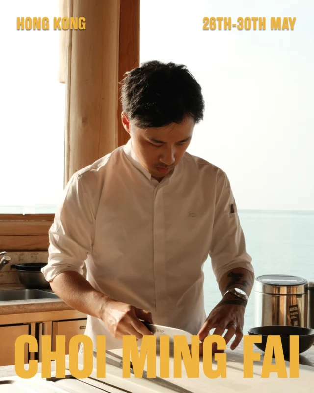 Meet Choi Ming Fai, one of the breakout stars of Hong Kong&rsquo;s thrilling fine dining scene.

Crowned Michelin&rsquo;s Young Chef 2024, Fai joins us fresh from guiding French-Chinese gem, Mora, to a Michelin star.

His food is proudly, unmistakably Cantonese, but Fai&rsquo;s razor sharp technique speaks of a decade rising through the ranks in world-class kitchens, including three years under Simon Rogan at Aulis Hong Kong, where he was made head chef.

For his five nights at Carousel, Fai will be delivering a masterclass in elegance and precision. Think &lsquo;King Crab, Steamed Egg, Osmanthus, Wood Ear Mushroom&rsquo;; &lsquo;Grilled Lobster, Shaoxing wine, Celtuce&rsquo; and &lsquo;Roasted Duck, Doubanjiang, Pickled Daikon&rsquo;.

Still only thirty-five, Choi Ming Fai is a super talent reaching the peak of his powers. Don&rsquo;t miss your chance to experience the magic.