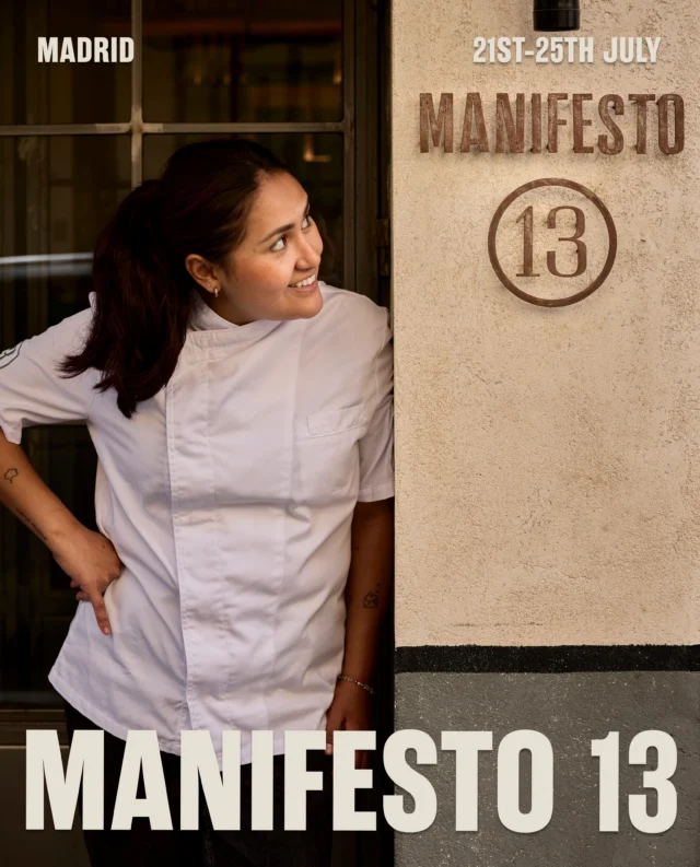 At Manifesto 13, the flavours of Peru and Italy collide with gloriously inauthentic abandon.

If you like the sound of &lsquo;Oyster, Gazpacho Yuzu, Chorizo, Charapita&rsquo;; &lsquo;Duck Magret, Orzo, Northern-Style Seco, Sarza Criolla, Loche Pumpkin&rsquo;; or &lsquo;Rice Noodles, Baby Coastal Squid, Aj&iacute; Amarillo Dahi, Seaweed, Amazake&rsquo;, you might just have found your happy place.

Behind this &lsquo;mestizo&rsquo; mash-up is Arequipa-born Danitza Alpaca, whose experience includes 50Best favourite Astrid y Gast&oacute;n (Lima), two-star D.O.M (S&atilde;o Paulo), three-star Atrio (C&aacute;ceres) and two-star Mugaritz (Basque Country).

Danitza joins us from Madrid for a celebratory week showcasing one of the city&rsquo;s most exciting culinary voices. This is what Carousel is all about it, and we cannot get enough of it.