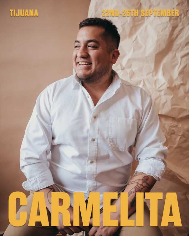 Few chefs leave their mark on a place 5,000 miles away like Jos&eacute; Figueroa, one of the all-time Carousel greats.

Joe first joined us in 2024, when he blew us away with the bold Mexican flavours of his iconic Tijuana restaurant, Carmelita Molino y Cocina. A temple to the wild abundance of Baja California and its world-class seafood, Joe picked up a Big Gourmand when Michelin first rolled into Mexico and has retained it ever since, thanks to generous, flavour-packed cooking inspired by his grandmother, Carmelita, and his apparently limitless enthusiasm for Mexico&rsquo;s unique culinary heritage.

Returning to London, Joe is coming in swinging with a menu that&rsquo;s pure Joe, pure Tijuana and pure fire. There&rsquo;s &lsquo;Pescado Asado&rsquo; (Grilled Cornish Day Boat Catch, Norte&ntilde;o Beans, Crab Burrito, Late Summer Tomato, Ginger Condiment&rsquo;; there&rsquo;s &lsquo;Borrego&rsquo; (Lamb Birria &lsquo;Tijuana-Style&rsquo;, Consom&eacute;, Salsa Borracha, Lamb Belly & Tongue Skewer, Flour Tortillas&rsquo;; and there are Bu&ntilde;uelos (Corn Masa Fritter, Burnt Tortilla Ice Cream, Cinnamon Toffee, Amaranth Crumble&rsquo;).

Bold, generous and loads of fun, this one&rsquo;s for the lovers.

𝘚𝘸𝘪𝘱𝘦 𝘵𝘰 𝘴𝘦𝘦 𝘸𝘩𝘢𝘵 𝘸𝘦𝘯𝘵 𝘥𝘰𝘸𝘯 𝘭𝘢𝘴𝘵 𝘵𝘪𝘮𝘦 𝘑𝘰𝘦 𝘸𝘢𝘴 𝘰𝘯 𝘊𝘩𝘢𝘳𝘭𝘰𝘵𝘵𝘦 𝘚𝘵𝘳𝘦𝘦𝘵