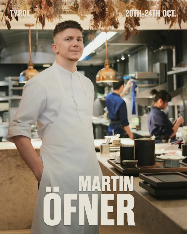 Martin &Ouml;fner&rsquo;s breakneck rise to the summit of global fine-dining is nothing short of meteoric.
 
After cutting his teeth at 50Best juggernauts like Geranium (Copenhagen), De Librije (Zwolle) and Frantz&eacute;n (Stockholm), Martin made history by becoming Austria&rsquo;s youngest chef to be awarded three Michelin stars during his time at the helm of Z&eacute;n, Bjorn Frantz&eacute;n&rsquo;s electrifying Singapore spin-off.
 
Now he&rsquo;s going solo on a world tour of technically brilliant and masterful cooking that brings together the holy trinity of French foundation, Japanese precision and Nordic preservation. The result is an ambitious culinary style that&rsquo;s as meticulous as it&rsquo;s full of surprises.
 
Expect obsessive attention to detail, mind blowing technique and the kind of cooking that unfolds in multiple dimensions. Three-star pedigree, world-tour energy. Your time to book starts... now.