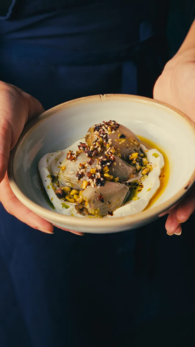 Joining us in the guest chef kitchen this week is Greek-American, Katerina Liakos.

She&rsquo;s been turning heads in NYC with her eponymous pop-up, &lsquo;Katerina&rsquo;. A nod to name days, the project owes as much to formative stretches at New York favourites, King and Wildair, as it does to family holidays to island tavernas and her grandma&rsquo;s generous home cooking.

Like her almae maters, Katerina has a knack for pairing the unexpected and invariably landing on the delicious. She runs us through her &lsquo;Chicken Liver Salantourmasi, Stuffed Roscoff Onions, Fig Leaf, Pistachio, Isot Chilli Crisp, Smoked Yoghurt&rsquo;, inspired by a recent island-hopping trip.

Confident, irreverant and above all *fun*, this is food that implores you to pull up a chair and uncork the retsina.

Katerina&rsquo;s goal is to feed you, and to feed you well. Get some. Hit the link in our bio to join us.