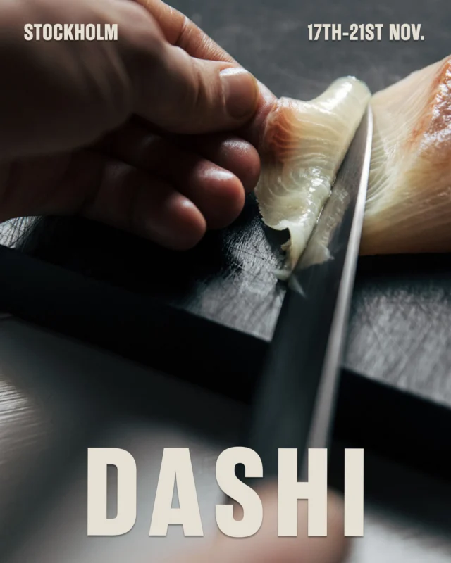 Step into Dashi, the sixteen-seat, Michelin-starred &Ouml;stermalm omakase from Nathan Turley and Harry Jord&aring;s.

The duo&rsquo;s intimate eleven-course experience delivers a masterclass in the precision and traditions of Japan, combined with a Scandinavian approach to seasonality, produce and simplicity (think Norwegian scallops with corn-miso pur&eacute;e, Gotland corn and dashi gel).

Harry, who we first met in his Sushi Sho days, trained under our mutual friend, Carl Ishizaki, before journeying to Japan to gain experience behind the counter at Sushi Jin (Toyama), Sushi Hakkoku (Ginza) and cult izakaya, Suzume (Shimbashi). Nathan, meanwhile, put down roots in Stockholm after formative stints at Gastrologik and Nour. Together they opened Dashi in 2021, refurbishing the place themselves and achieving cult status almost overnight.

For their week at Carousel, they will be playing all the Dashi hits with the best produce we can find them. Beginning with one of their signature dashis (of course), the menu is absolute fire. There&rsquo;s going to be bluefin tuna sashimi; there&rsquo;s going to be Devonshire crab with tosazu jelly, cucumber and wakame; there&rsquo;s going to be Cornish turbot with koshikari rice and sansho pepper; and there&rsquo;s going to be ex-dairy cow sirloin with tempura mushroom, black garlic and nori.

In fact, the only thing we won&rsquo;t have is any spare seats.